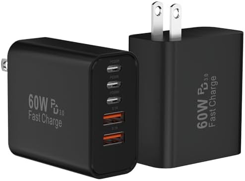 Thirty watt fast charging wall plug pair