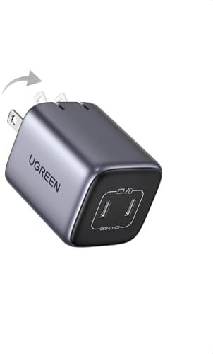 Nexode 45W black dual port charger