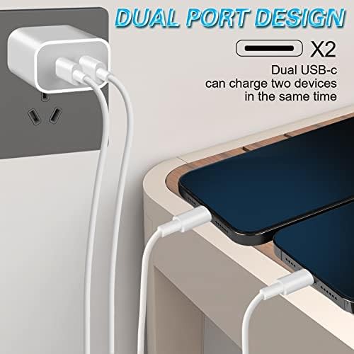 Dual port iPhone charger with cables — photo 4