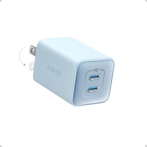 Dual port forty seven watt GaN charger