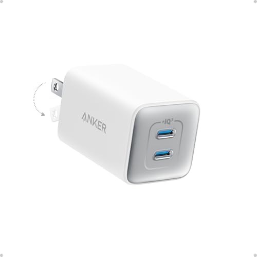 Dual port forty five watt compact charger