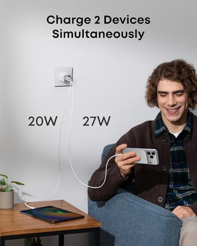 Dual port forty five watt compact charger — photo 4