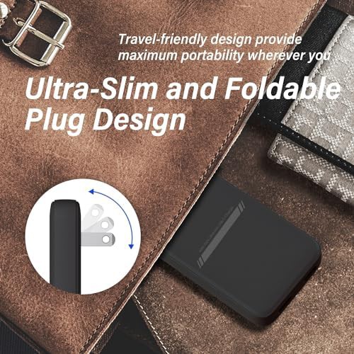 Black 45W flat GaN wall plug — photo 5