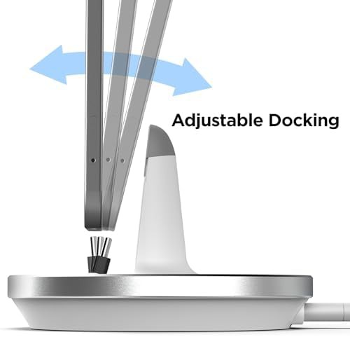 White desktop wired charging stand — photo 4