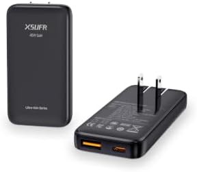 Flat 45W slim folding wall charger