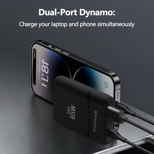Flat 65W dual port compact power adapter — photo 3