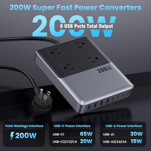 Desktop power strip with eight USB ports — photo 5