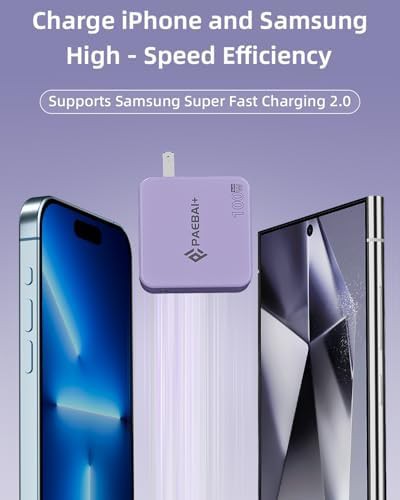 Foldable fast charger with long cable — photo 4