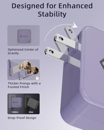 Foldable fast charger with long cable — photo 5