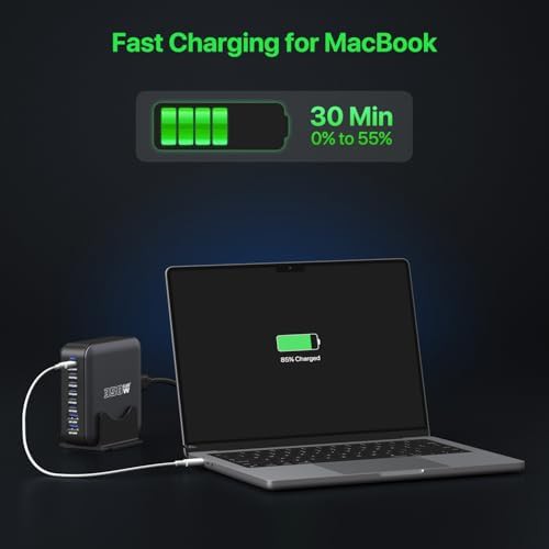 Eight port 350W GaN desktop charging hub — photo 4
