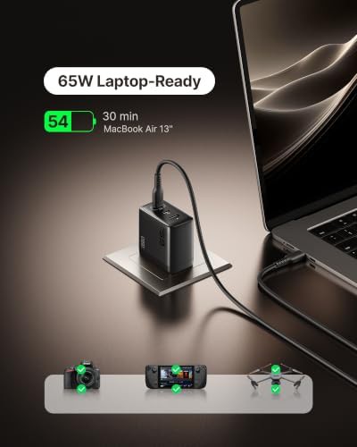 Three port 65W GaN laptop charger — photo 3