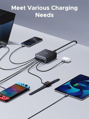 Six port 100w desktop gan charging station — photo 3