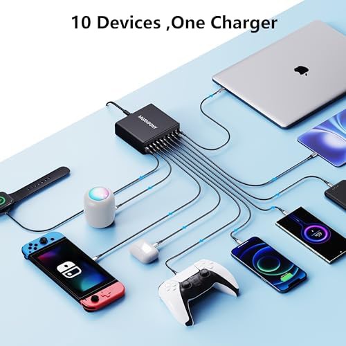 Ten port GaN desktop charging station — photo 4