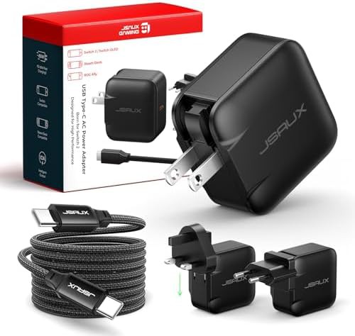 Black 65W GaN charger for gaming