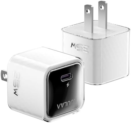 White Dual Pack GaN Wall Chargers 35W