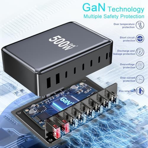 Six port 500W dual PD charging station — photo 5