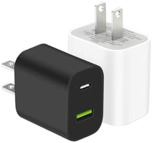Standard dual port USB-C wall plug pair