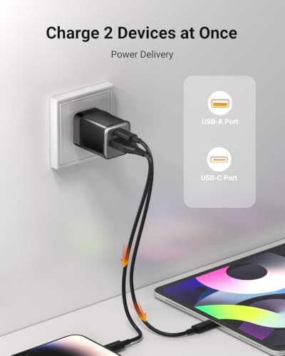 Nano thirty watt dual port gan wall plug — photo 3