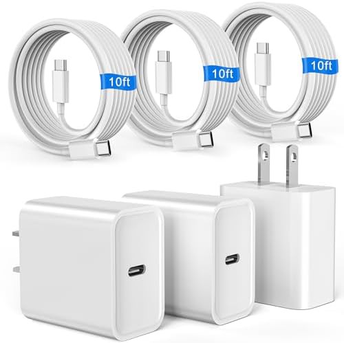 Fast charging block with USB-C cable