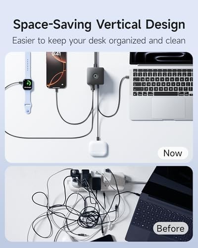 Desktop charging station with surge protection — photo 5