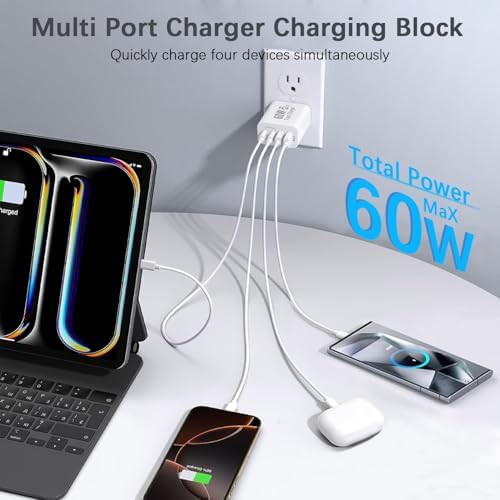 Quad port 60W GaN power adapter two pack — photo 3