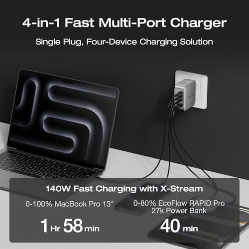 High power 146W four port GaN charger — photo 3