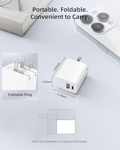 White dual port twenty watt foldable two pack — photo 5