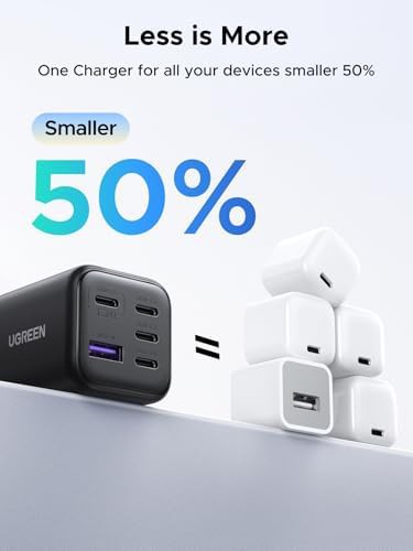 Five port 45w white travel charging block — photo 4