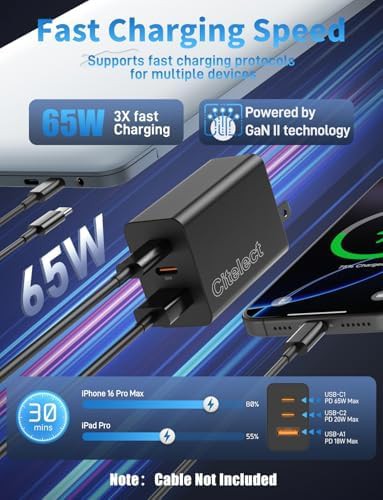 Three port GaN wall charger two pack — photo 3