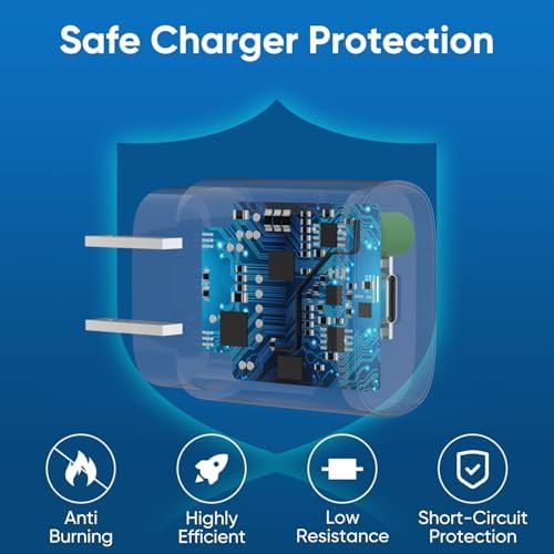 Blue 30W charger with ten foot cable — photo 4