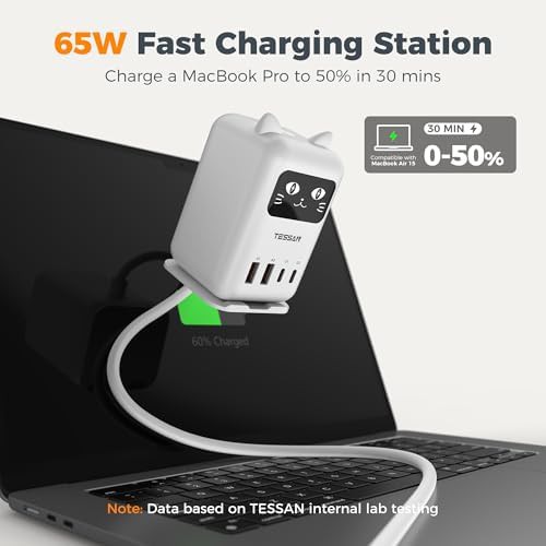65W charging station with LED display — photo 4