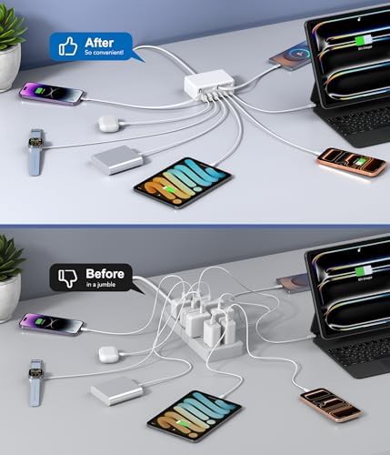 Retractable 8-in-1 Desktop Charging Station Hub — photo 4