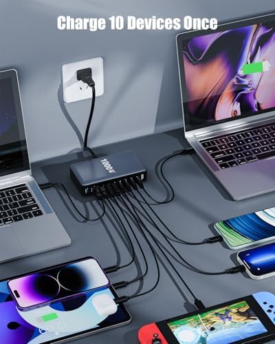 Ten port GaN charging station hub — photo 3