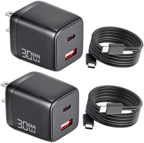 Single port 30W GaN charger with cable
