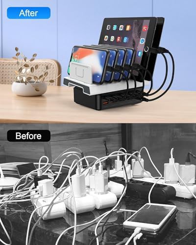 Ten port desktop charging hub station — photo 4