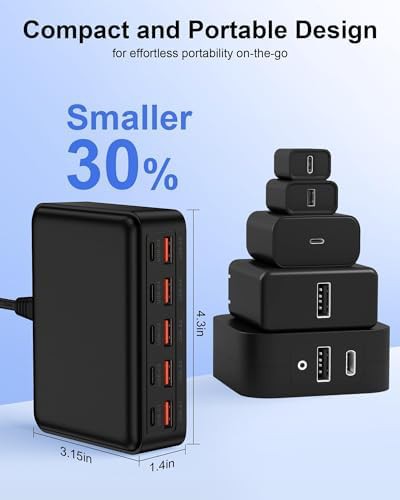 Ten port desktop charging hub station — photo 5