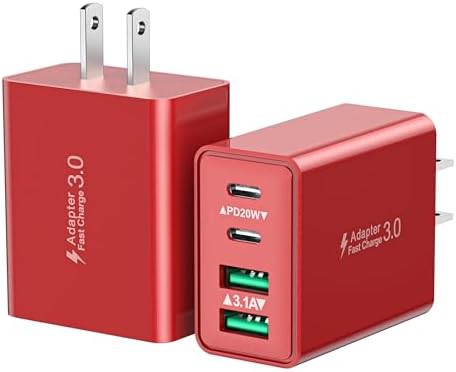Four port 40W charging block two pack