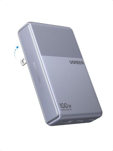 Nexode air 100w slim foldable grey charger