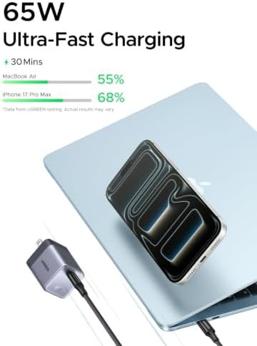 Nexode air 65w black charger with cable — photo 3