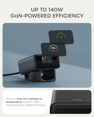 ChargeView 140W desktop station with display — photo 3