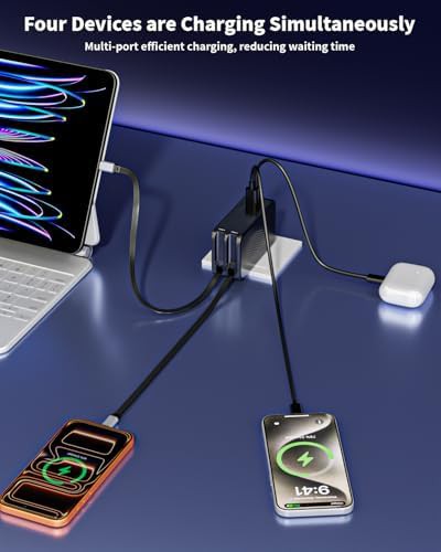 Retractable cable 45W foldable wall charger — photo 3