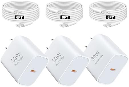 Three pack of fast power adapters
