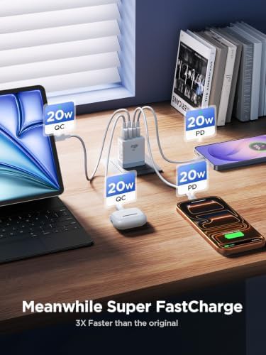 Four port 40W multiport charger two pack — photo 3