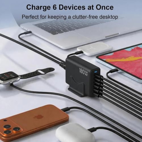 Six port GaN desktop charging station — photo 3