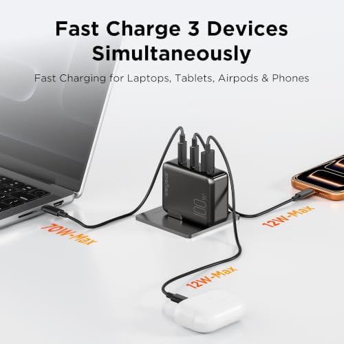 Slim hundred watt GaN travel charger block — photo 3